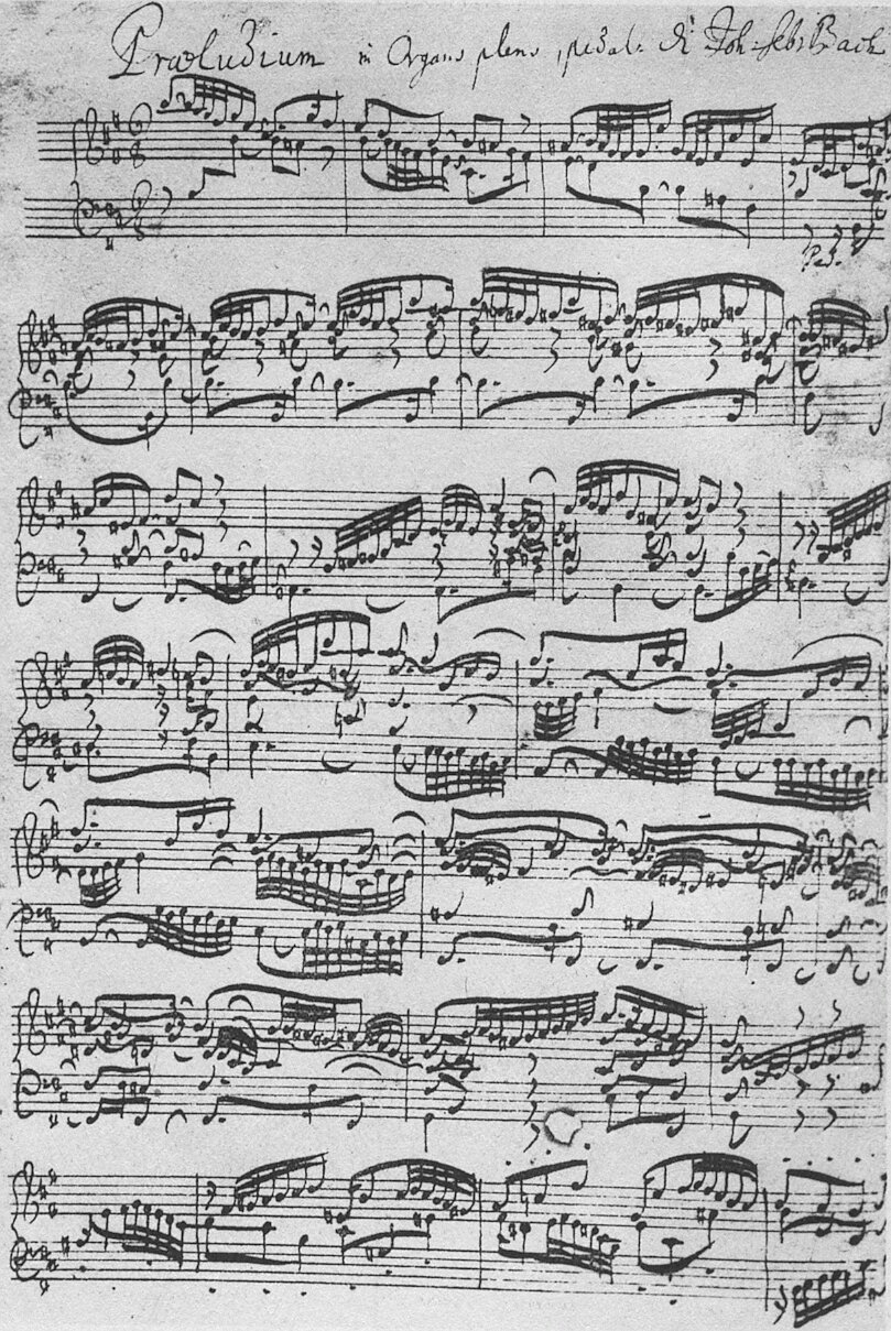 bach's score